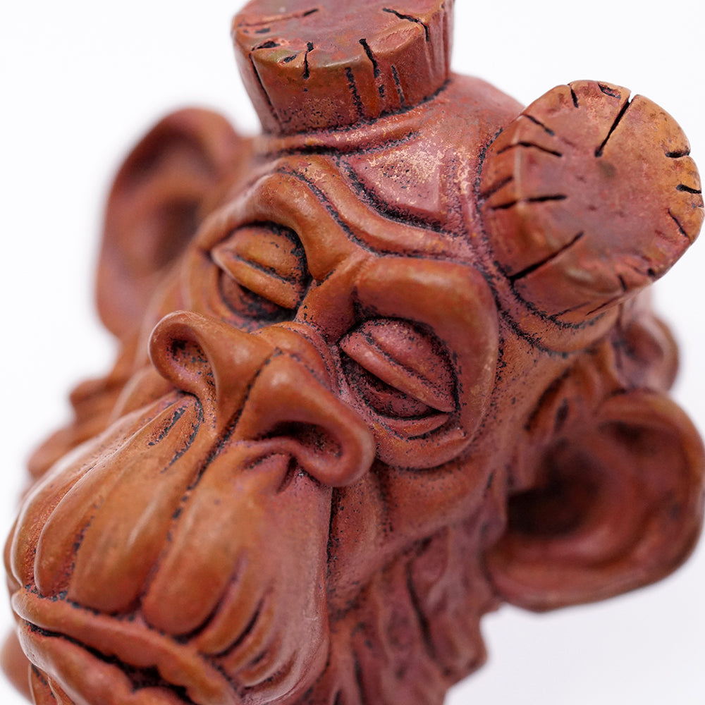 Raven Studio Funny Hellboy Monkey Pendant Copper EDC bead