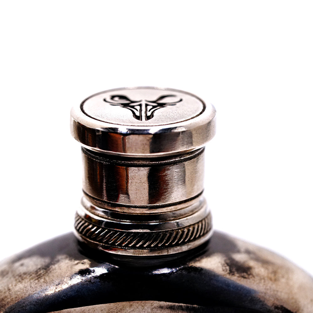 Raven Studio Handmade sterling silver wine pot travel portable wine bottle whisky