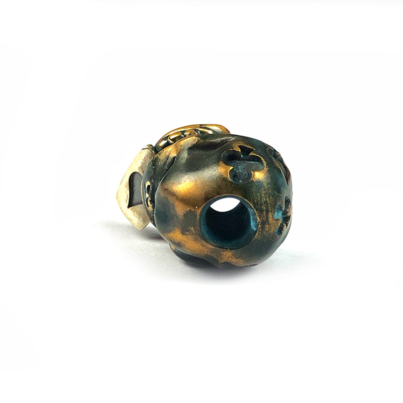 Phase objects Lucky Bead Silver Brass Beads Knife lanyard beads