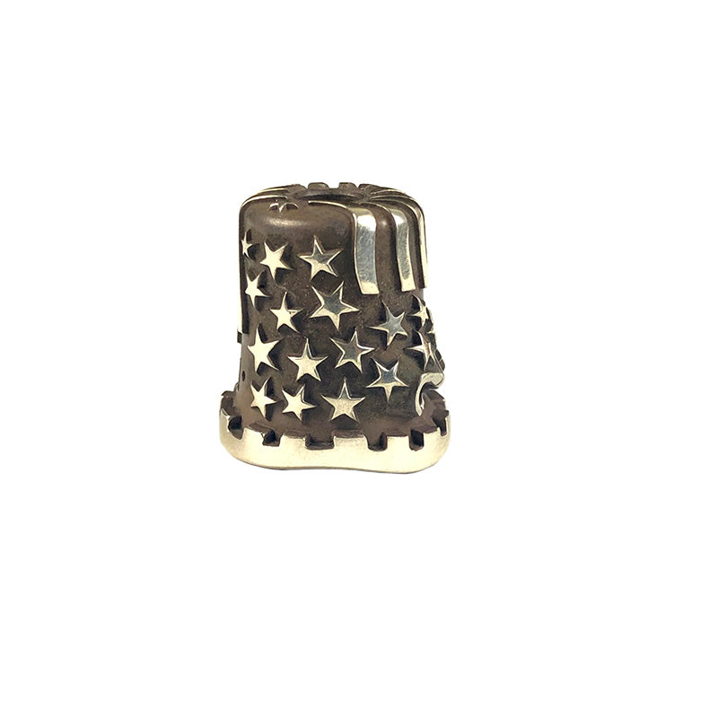 Alexander Peshkov US Flag Silver knife bead and lanyards beads