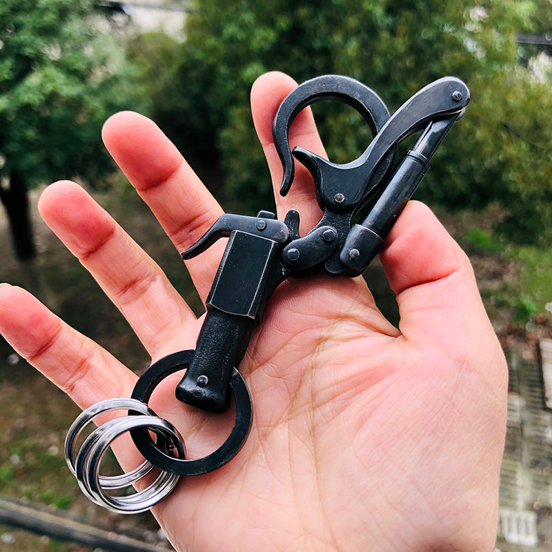 中山英俊 Hidetoshi Nakayama Key Chain stainless steel Blace dye