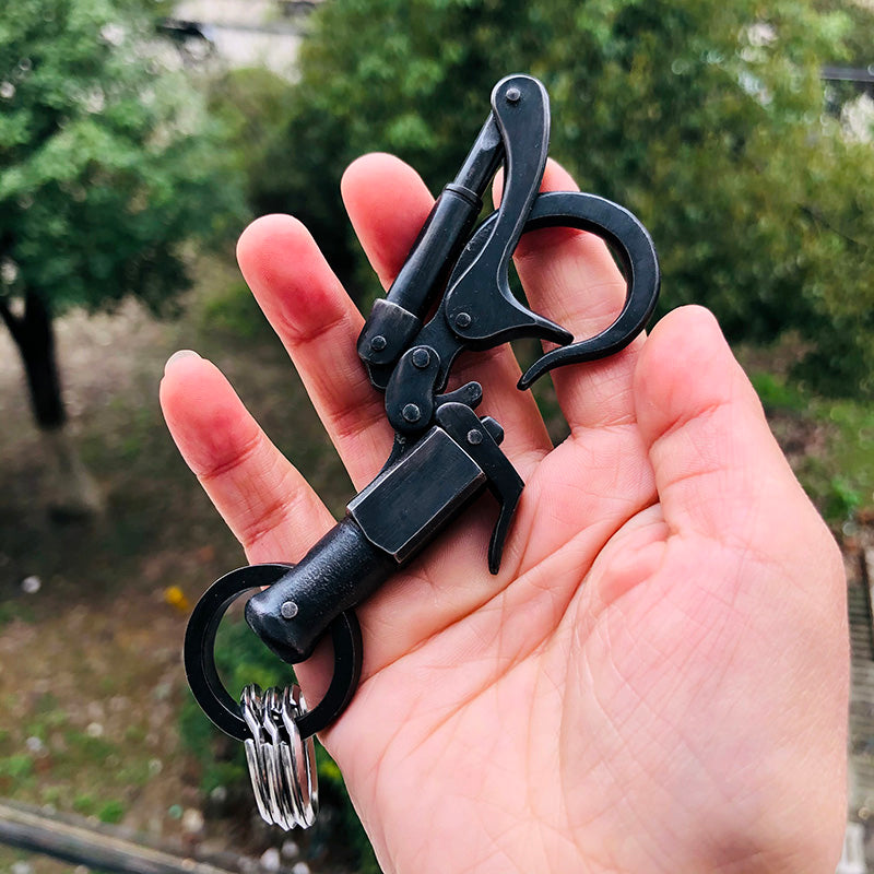 中山英俊 Hidetoshi Nakayama Key Chain stainless steel Blace dye