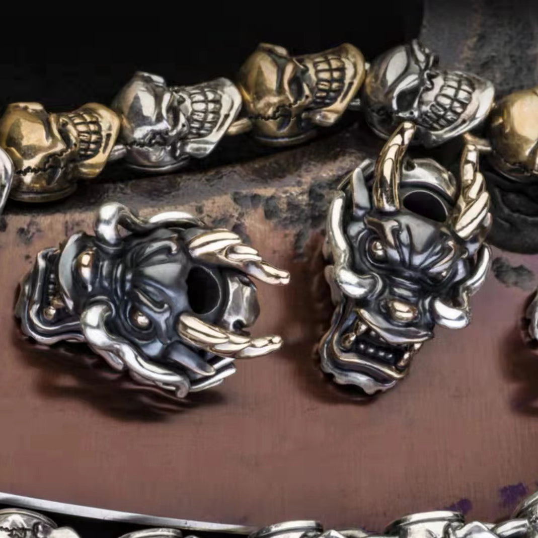 Apeshkov Alexander Peshkov Dragon Brass and Silver Bead knife bead lanyards beads