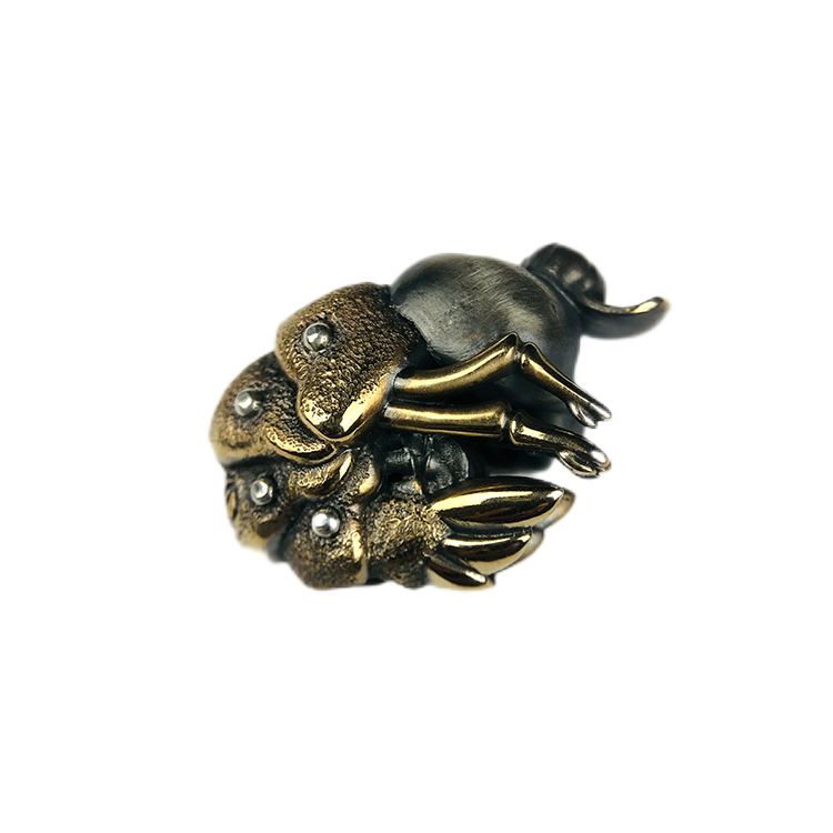 Phase OBjests Shrimp Custom limit brass Silver knives beads