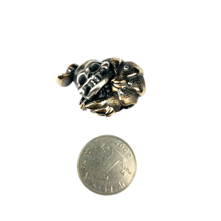 Phase OBjests Shrimp Custom limit brass Silver knives beads