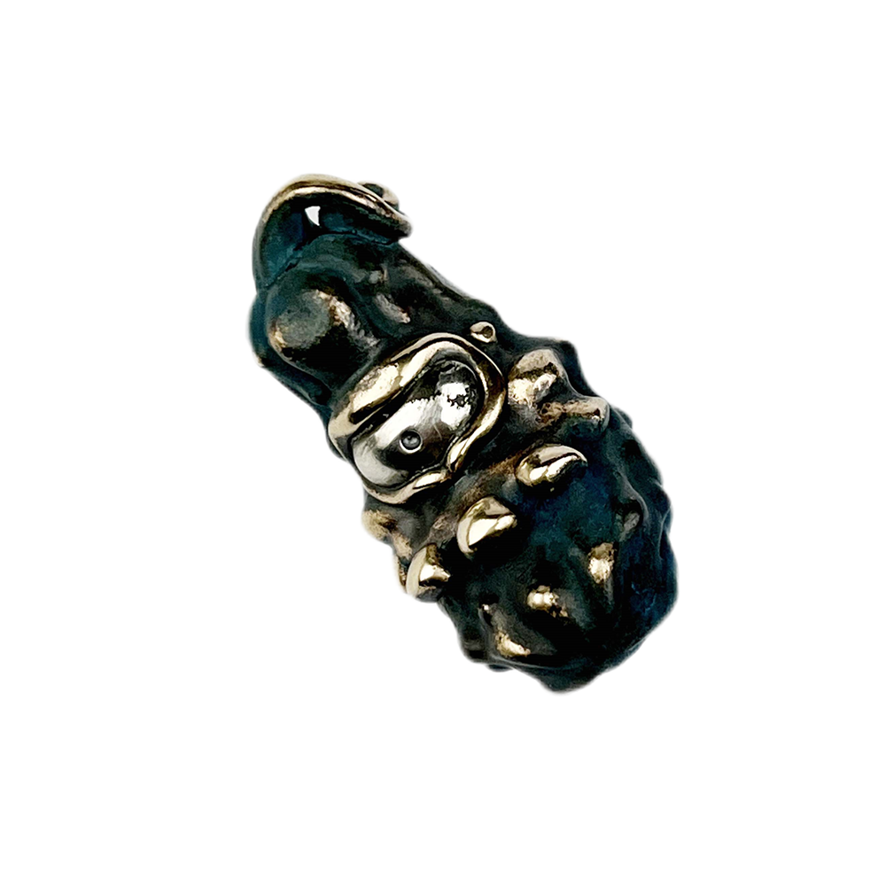 Phase Objects Pickle Brass Silver Lanyard beads Handmake bead Pendant