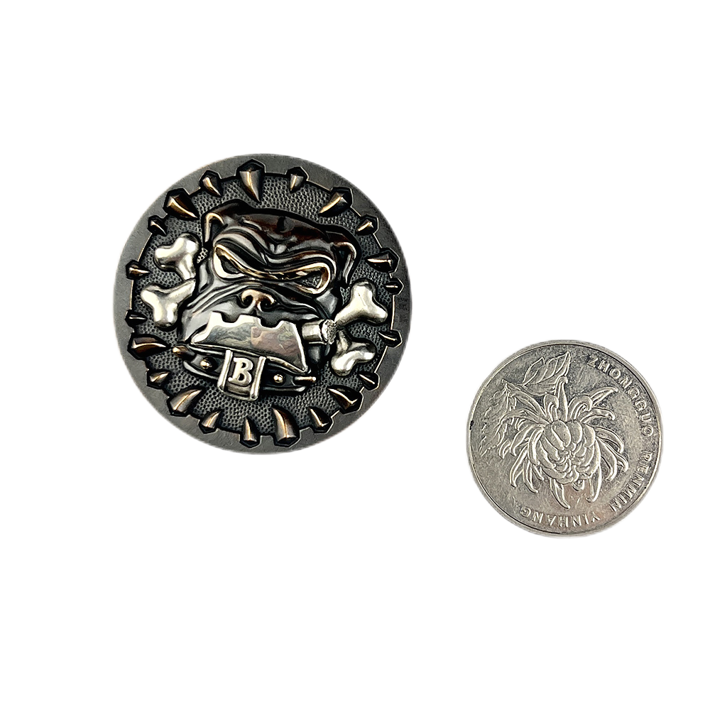 Apeshkov BiullDog Good Lucky Coins Copper Silver Edc Gear Toys Handmake