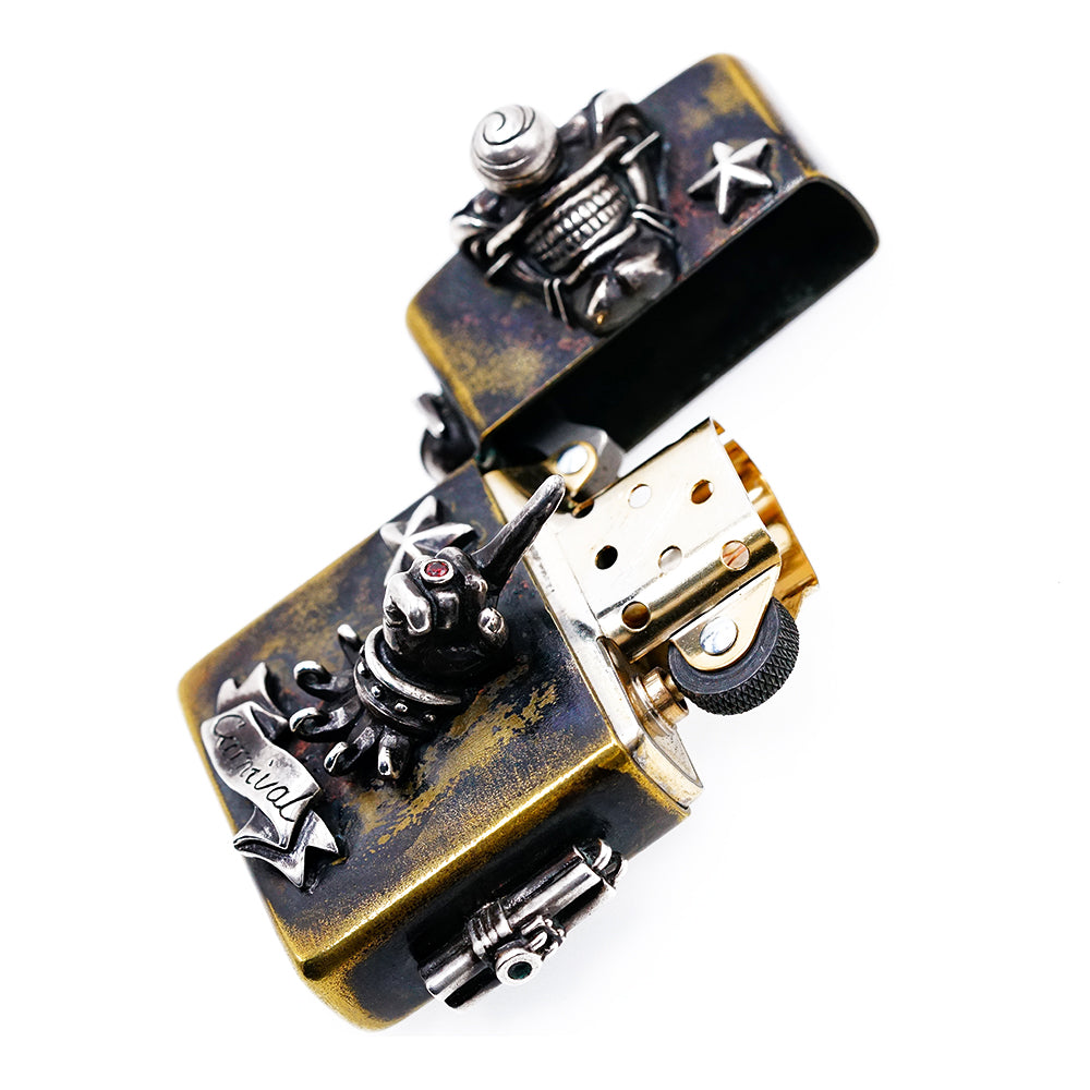 Raven Studio Custom Kerosene lighterpo Clown Handmake Lighter