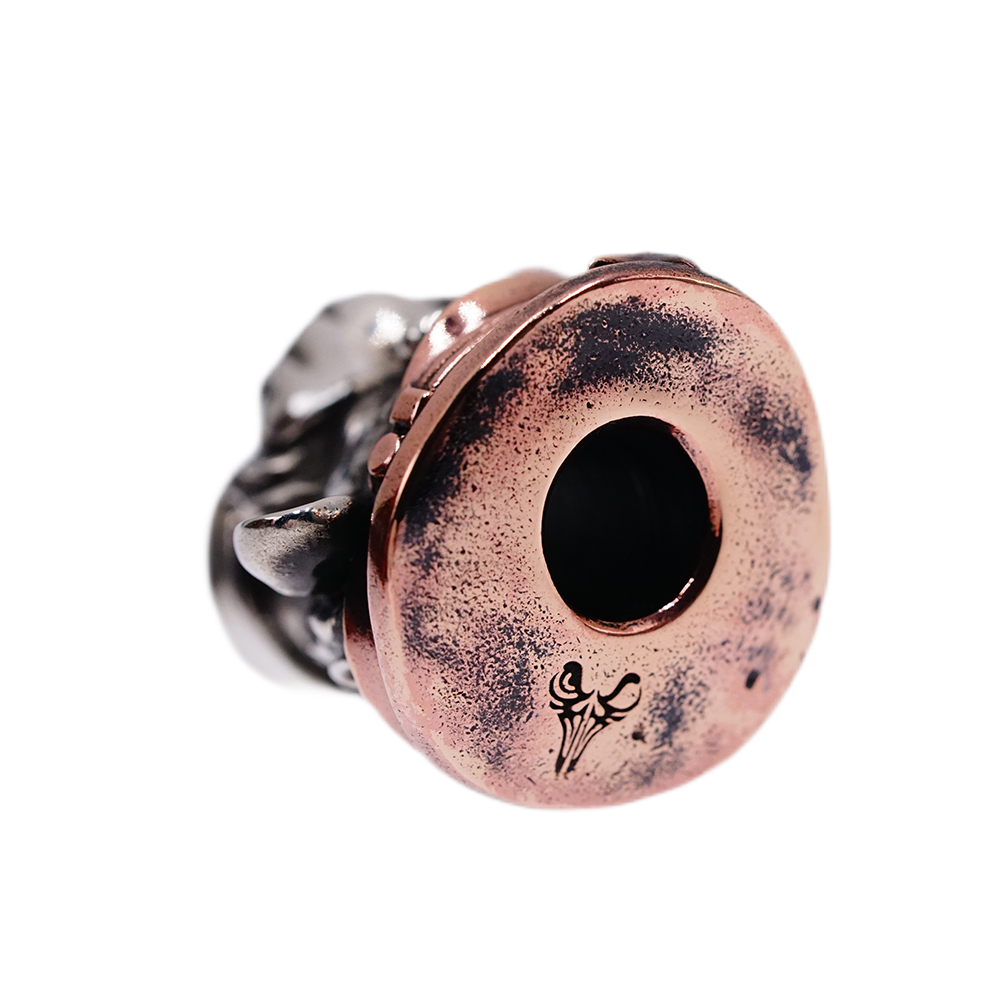 Raven Studio Funny monkey EDC knife beads Handmade Copper silver Lanyard Beads