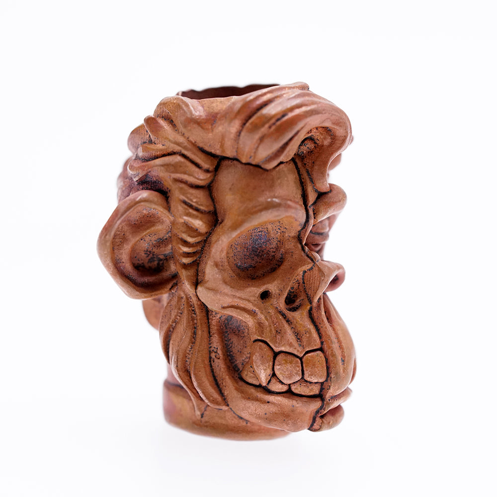 Raven Studio Funny Hell Monkey Pendant Copper EDC bead