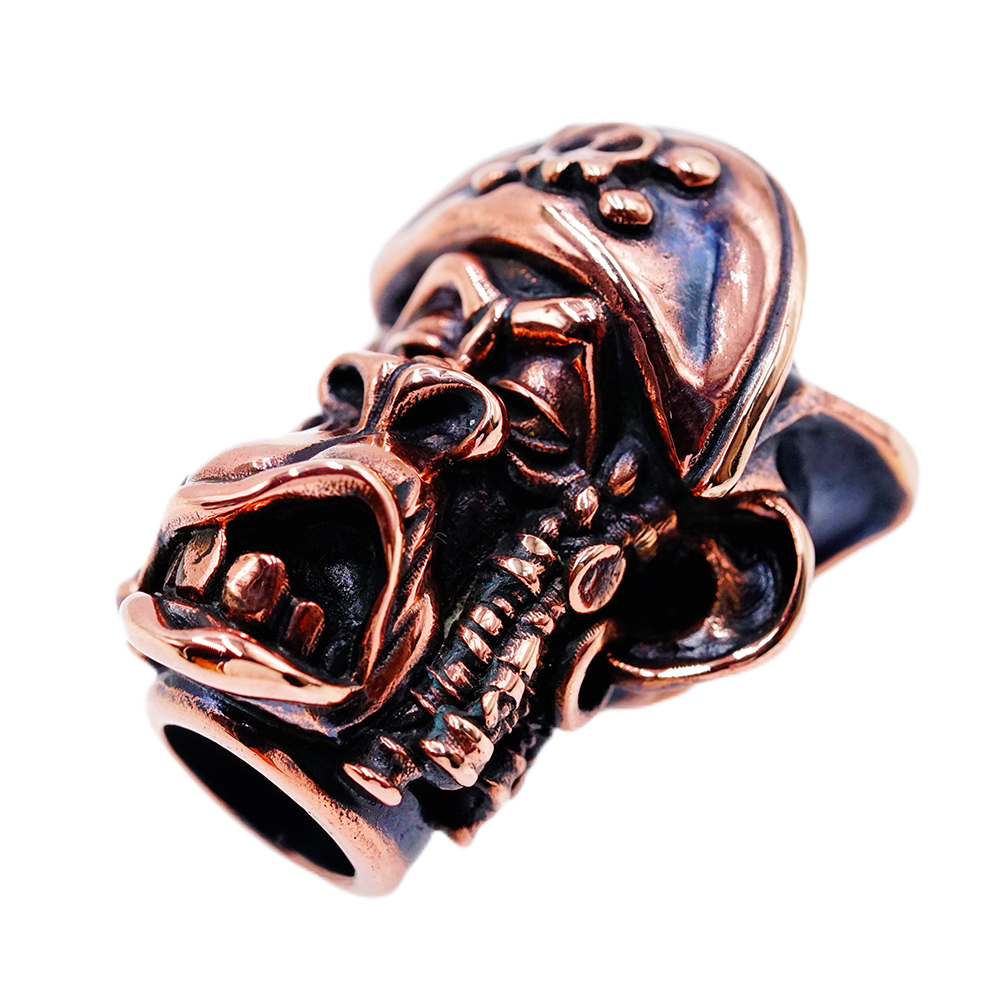 Raven Studio Pirate Monkey EDC Knife Beads Handmade Lanyard Beads Copper