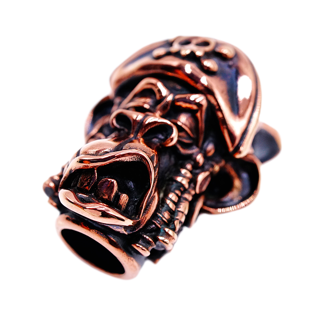Raven Studio Pirate Monkey EDC Knife Beads Handmade Lanyard Beads Copper