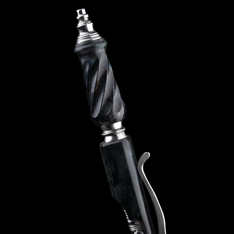Hidetoshi Nakayama Stainless Steel Bolt Pen Wood Blue