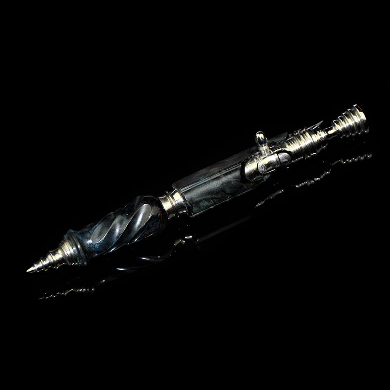 Hidetoshi Nakayama Stainless Steel Bolt Pen Wood Blue