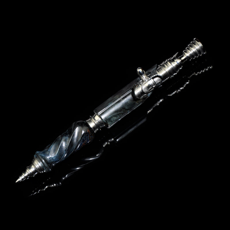 Hidetoshi Nakayama Stainless Steel Bolt Pen Wood Blue