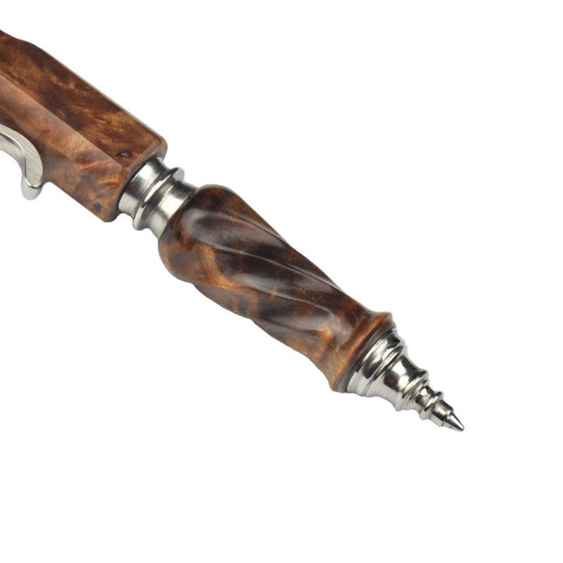 Hidetoshi Nakayama Stainless Steel wood Bolt pen