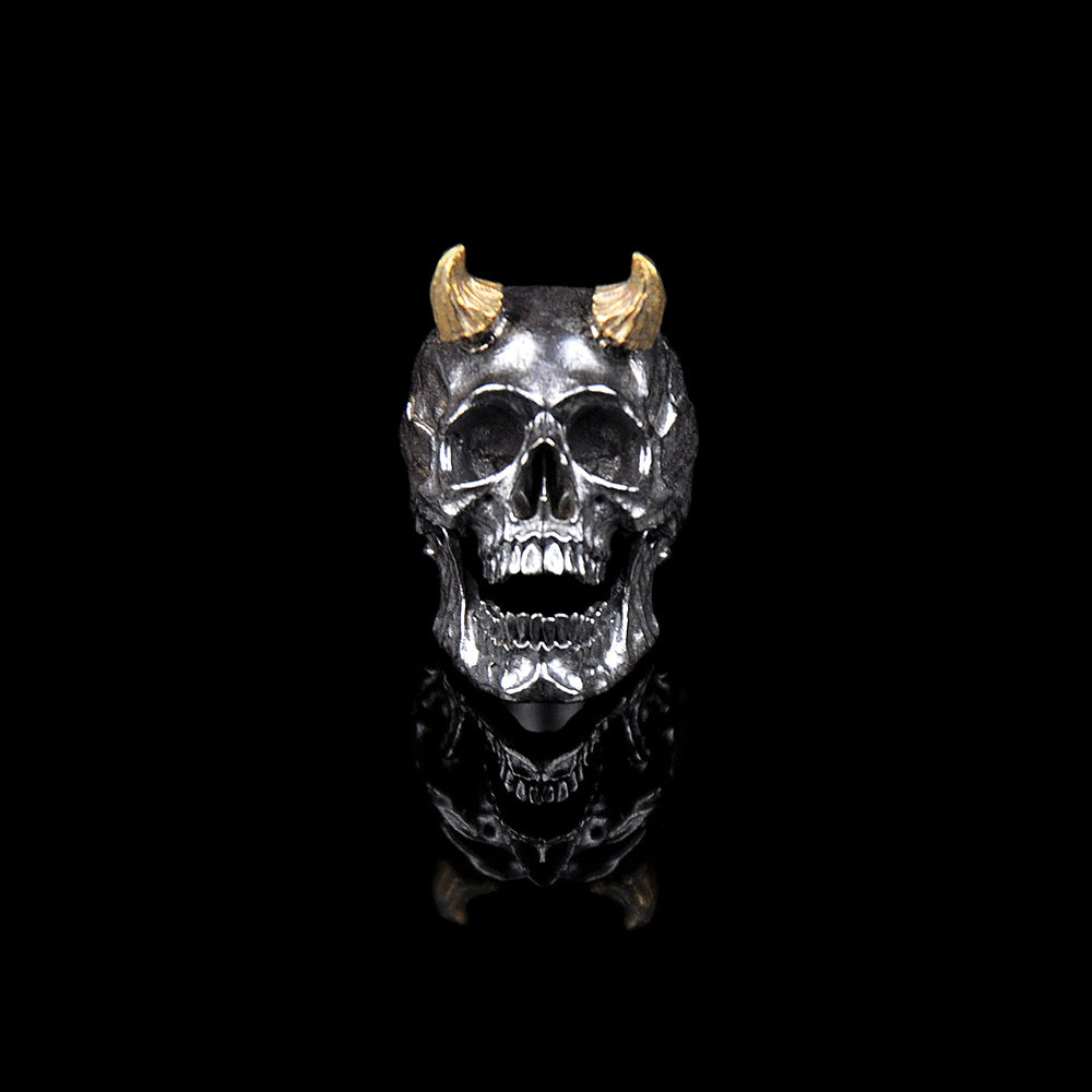 Snake Sword 925 Silver Skull lanyard beads Custom knife bead