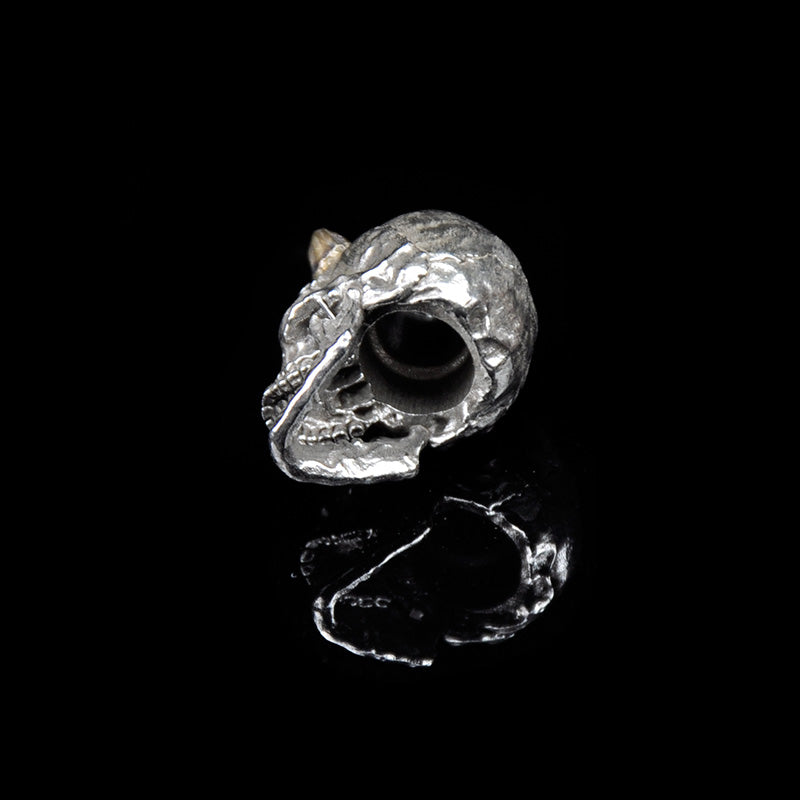 SnakeSword Skull knife beads 925 Silver Brass horn lanyard beads Including the lower jaw