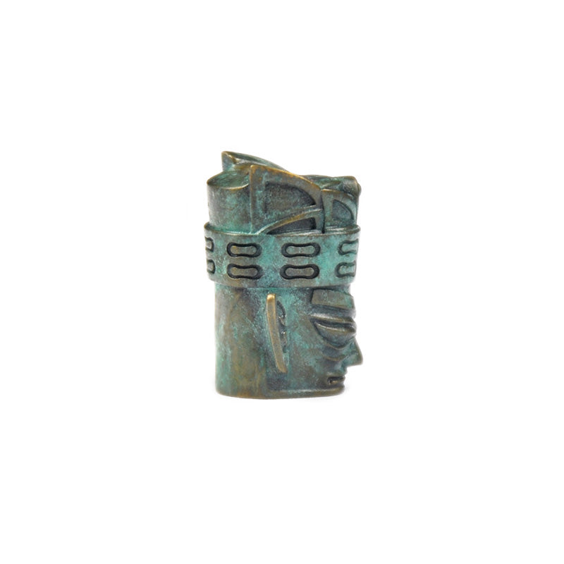 SnakeSword SanXingDui Series Brass Verdigris Beads Knife lanyard beads