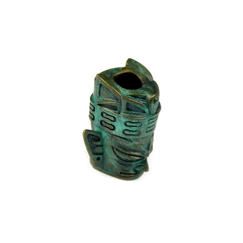 SnakeSword SanXingDui Series Brass Verdigris Beads Knife lanyard beads