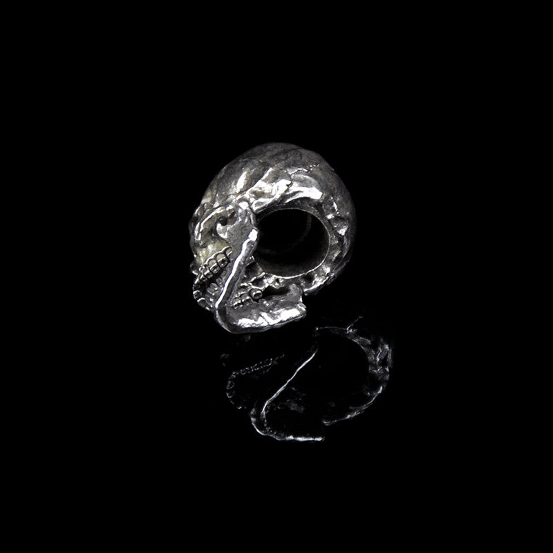 SnakeSword Skull knife beads 925 Silver lanyard beads Including the lower jaw
