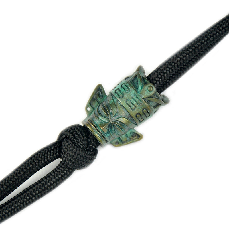 SnakeSword SanXingDui Series Brass Verdigris Beads Knife lanyard beads