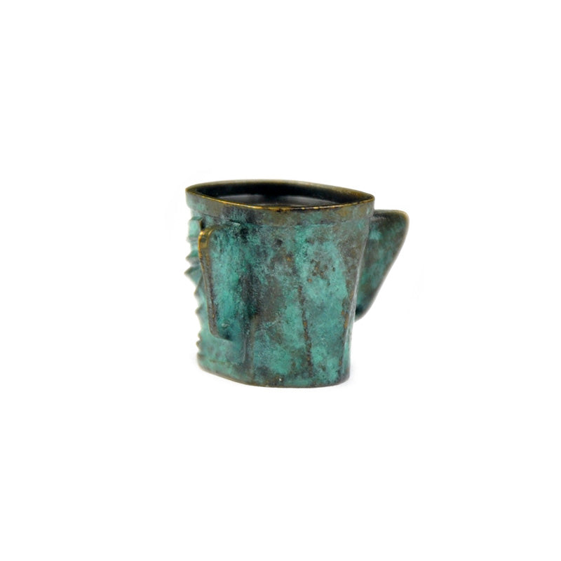 SnakeSword SanXingDui Series Brass Verdigris Beads Knife lanyard beads Portrait