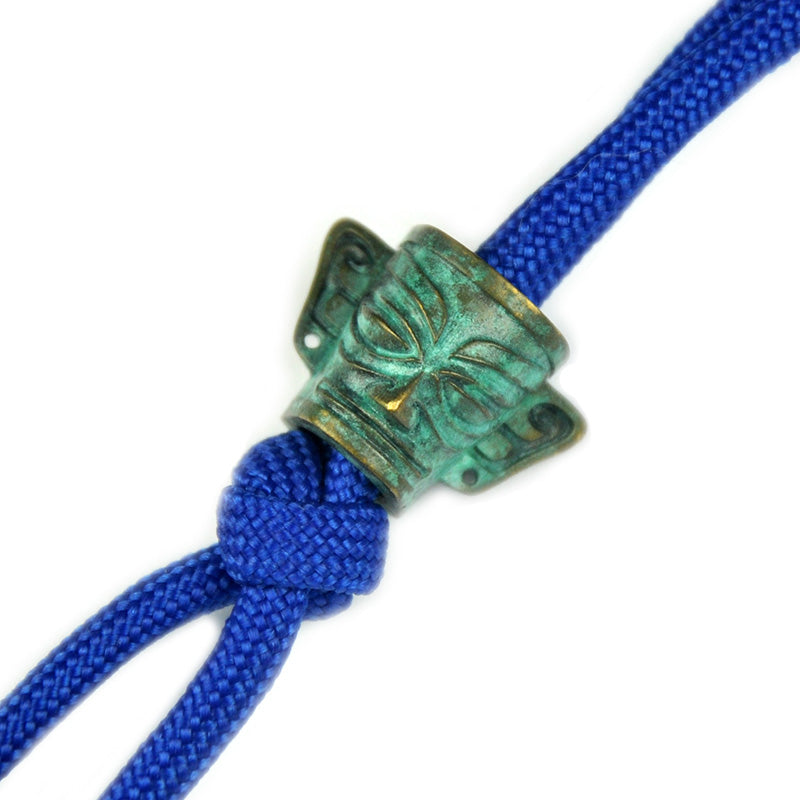 SnakeSword SanXingDui Series Brass Verdigris Beads Knife lanyard beads Portrait