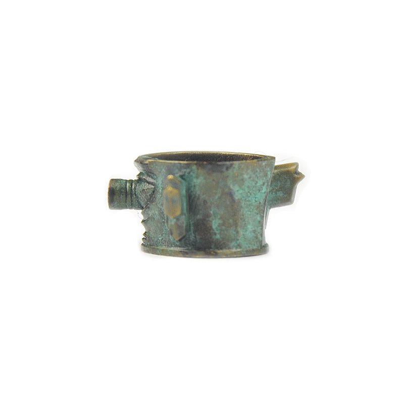 SnakeSword SanXingDui Series Brass Verdigris Beads Knife lanyard beads ZongMu Eye Mask