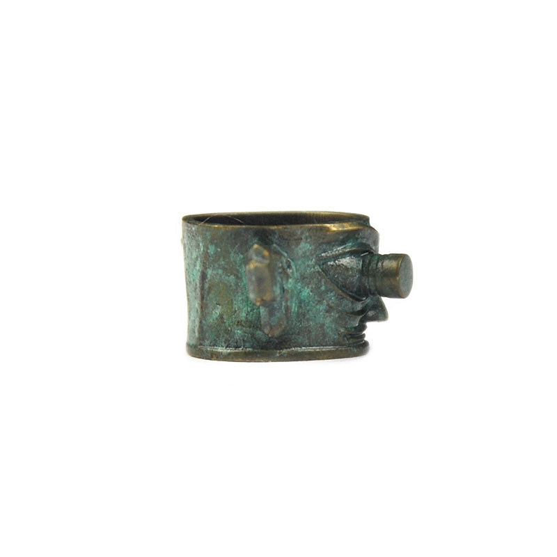 SnakeSword SanXingDui Series Brass Verdigris Beads Knife lanyard beads ZongMu Eye Mask