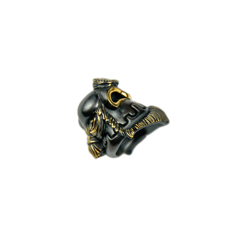 Alexander Peshkov Brass Hellboy knife bead and lanyards beads