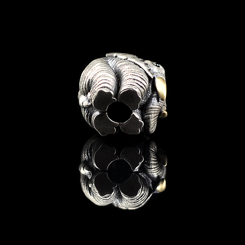 SnakeSword White copper elephant knife bead knives bead lanyards bead DIY Pendant