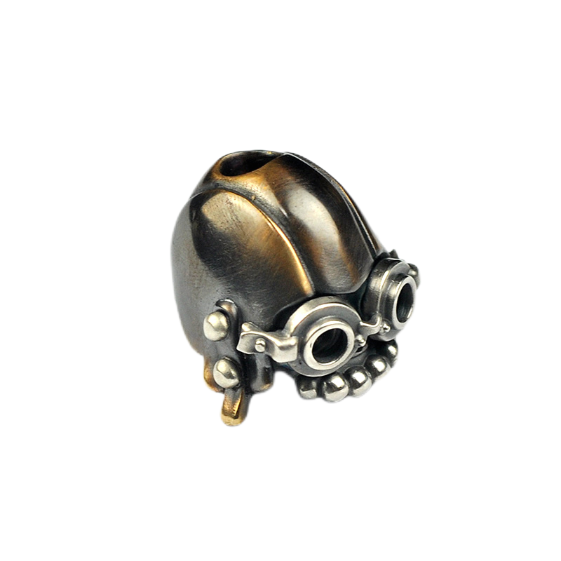 Phase objects Turbo Silver Brass Custom Beads Knife lanyard beads