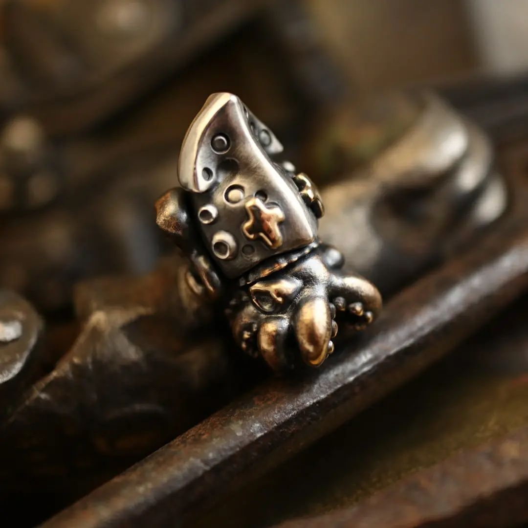 Phase objects Dwellers Silver Brass Custom Beads Knife lanyard beads
