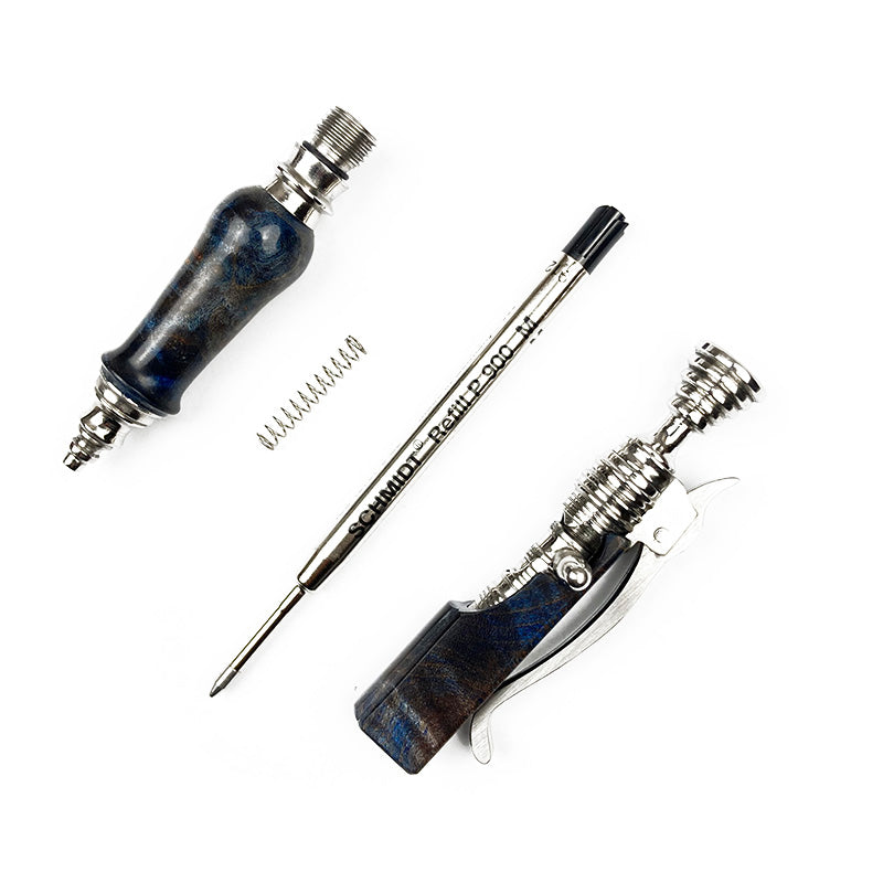 Hidetoshi Nakayama Ballpoint pen elegant series stainless steel Wood Clip