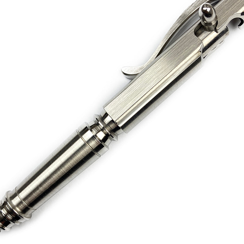 Hidetoshi Nakayama Bolt Pen Stainless Steel Ball Point Pen Clip