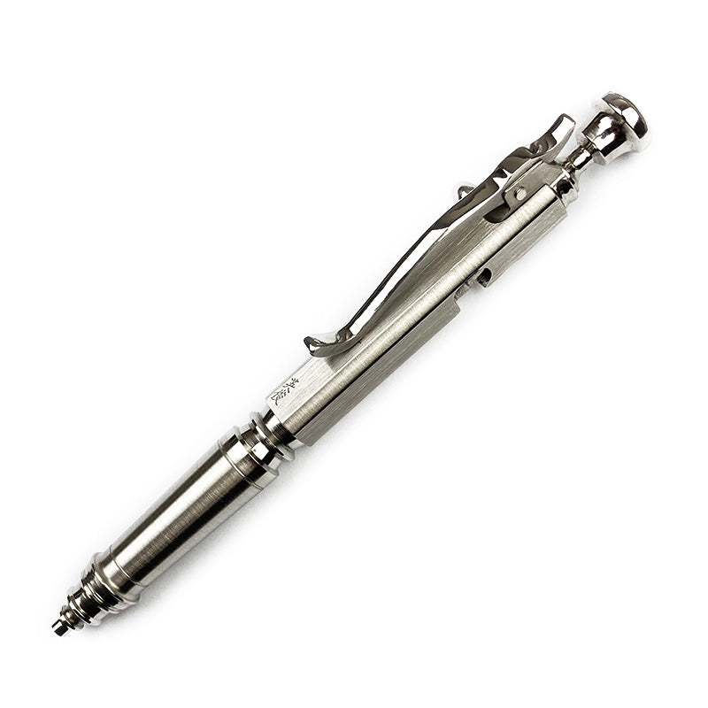 Hidetoshi Nakayama Bolt Pen Stainless Steel Ball Point Pen Clip