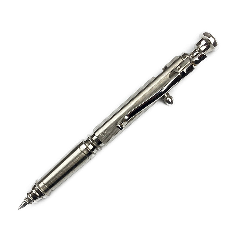 Hidetoshi Nakayama Bolt Pen Stainless Steel Ball Point Pen Clip
