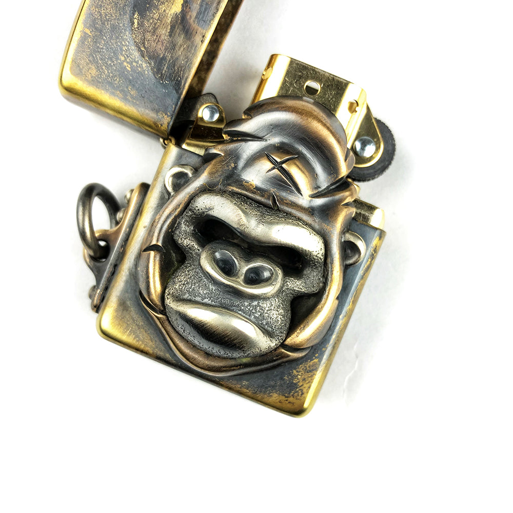 Phaseobjects x Gearblog Custom Gorilla Kerosene Lighter Handmake