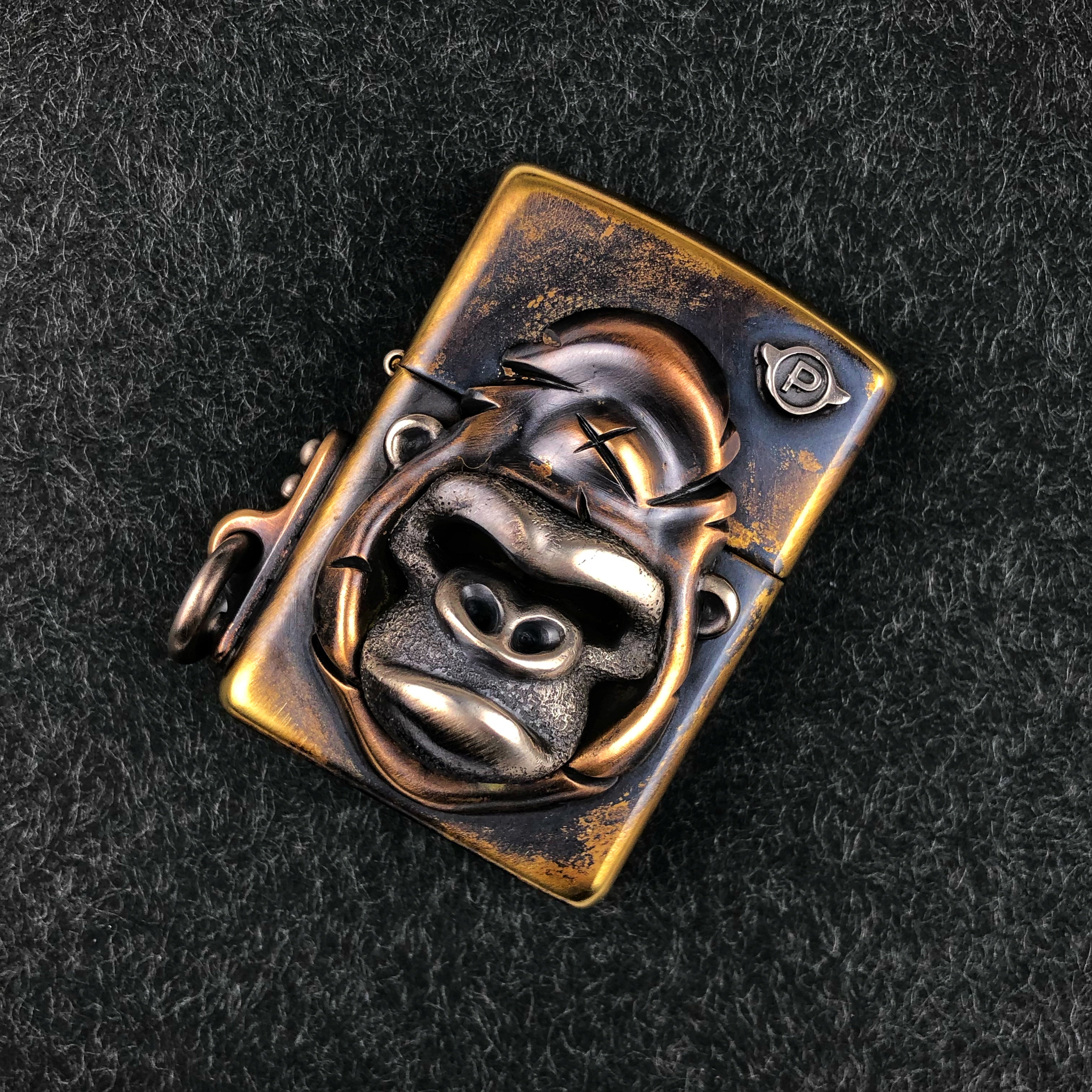 Phaseobjects x Gearblog Custom Gorilla Kerosene Lighter Handmake