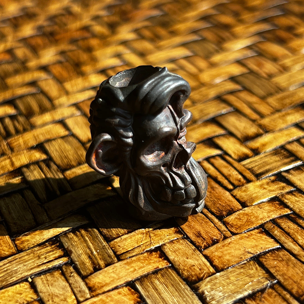 Raven Studio Funny Hell Monkey Pendant Copper EDC bead