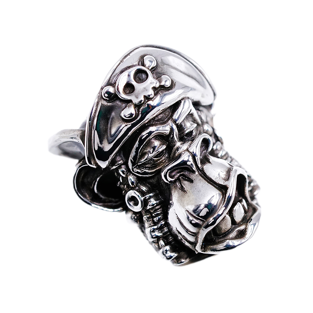 Raven Studio Pirate Monkey EDC Knife Beads Handmade Silver Lanyard Beads