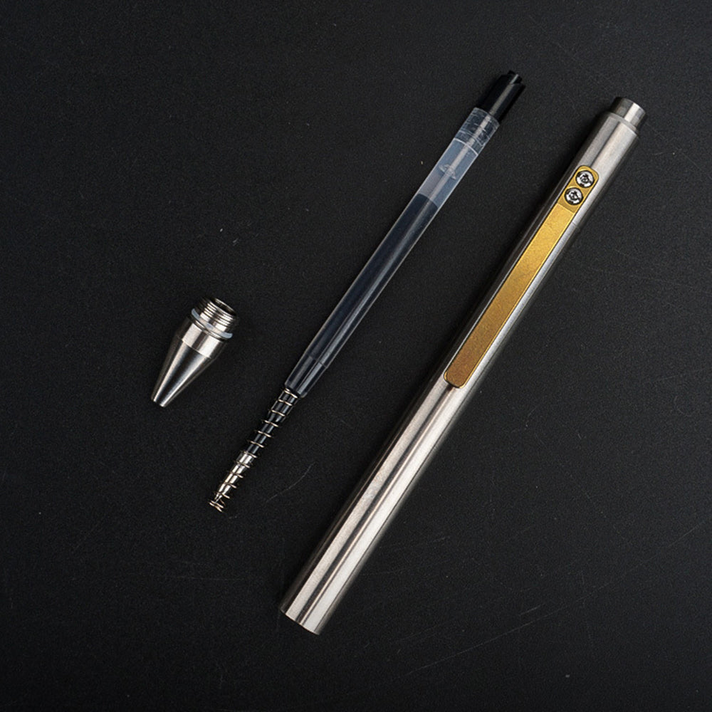 EdcMall Pen-C Titanium Ballpoint Pen Cap Ball Pen Edc Pens