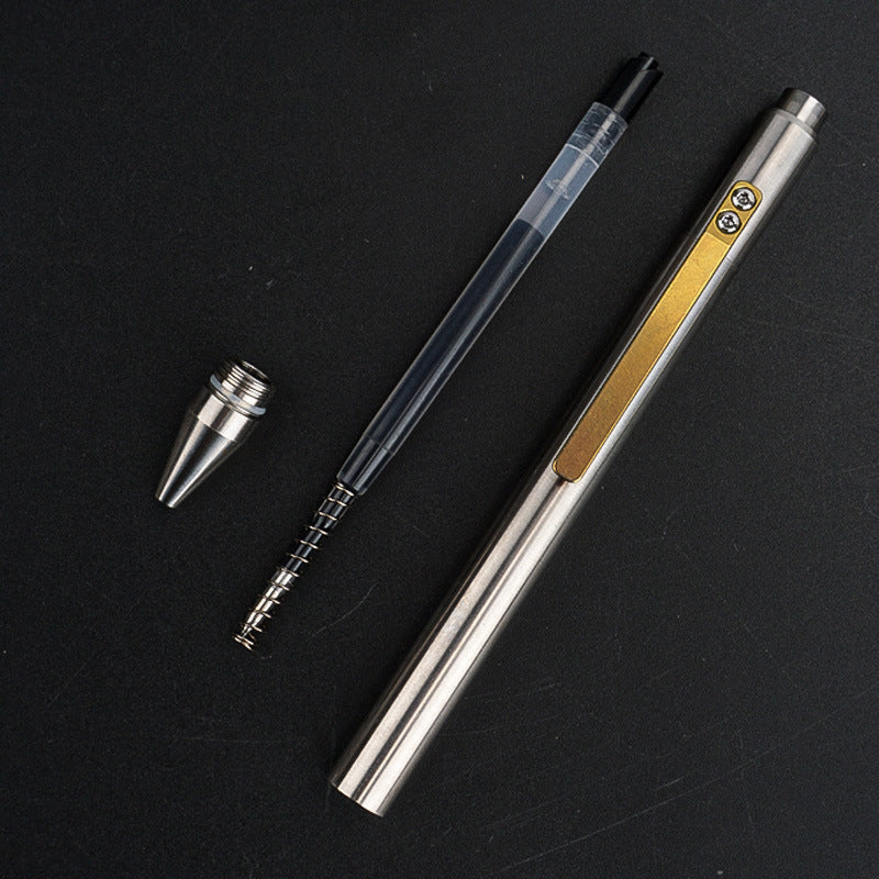 EdcMall Pen-C Titanium Ballpoint Pen Cap Ball Pen Edc Pens