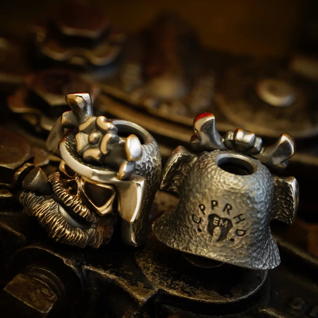 Cpprhd83 Beads Copperhead metalworks Beads Bushidude Beads lanyards bead Custom Beads