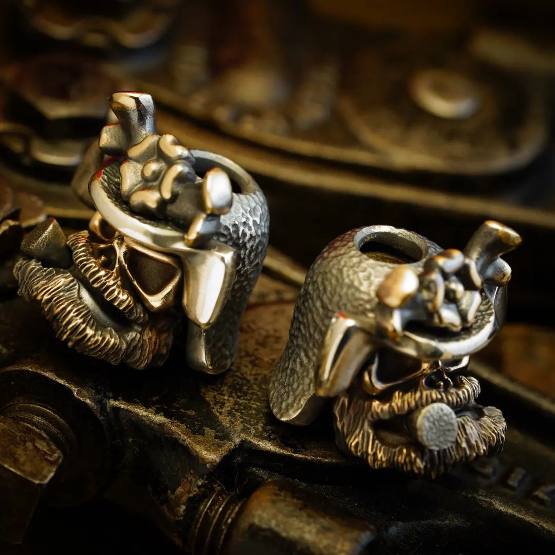 Cpprhd83 Beads Copperhead metalworks Beads Bushidude Beads lanyards bead Custom Beads