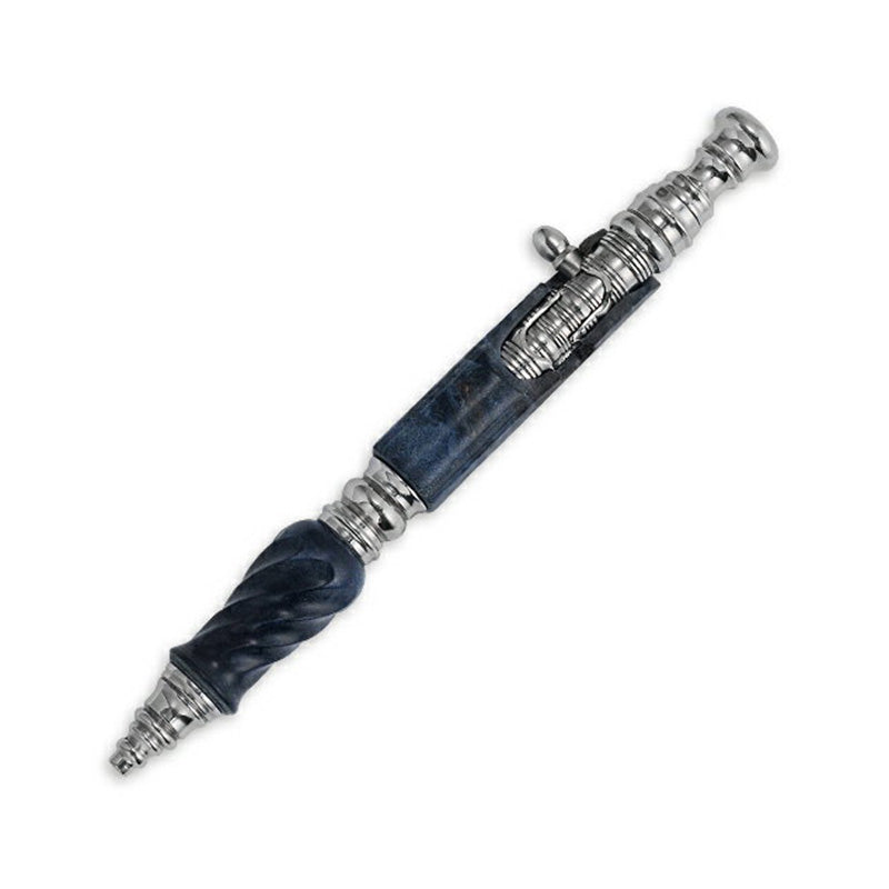 Hidetoshi Nakayama Stainless Steel Bolt Pen Wood Blue