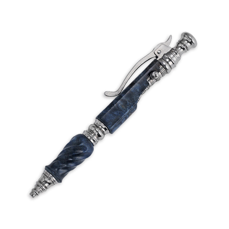 Hidetoshi Nakayama Stainless Steel Bolt Pen Wood Blue