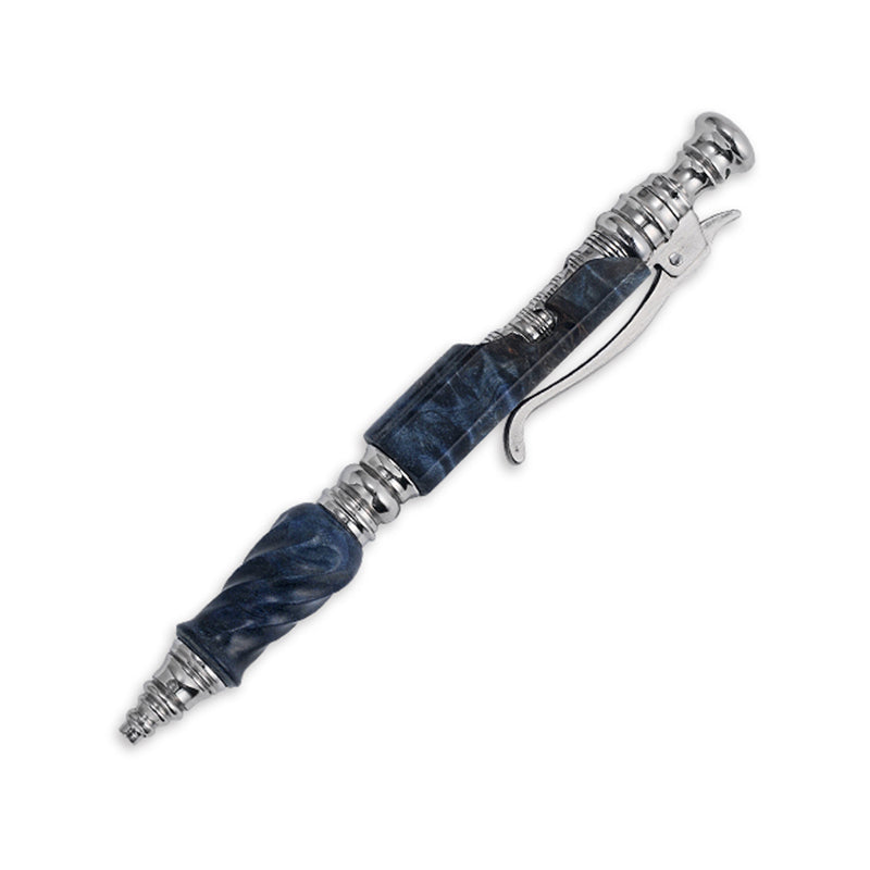 Hidetoshi Nakayama Stainless Steel Bolt Pen Wood Blue