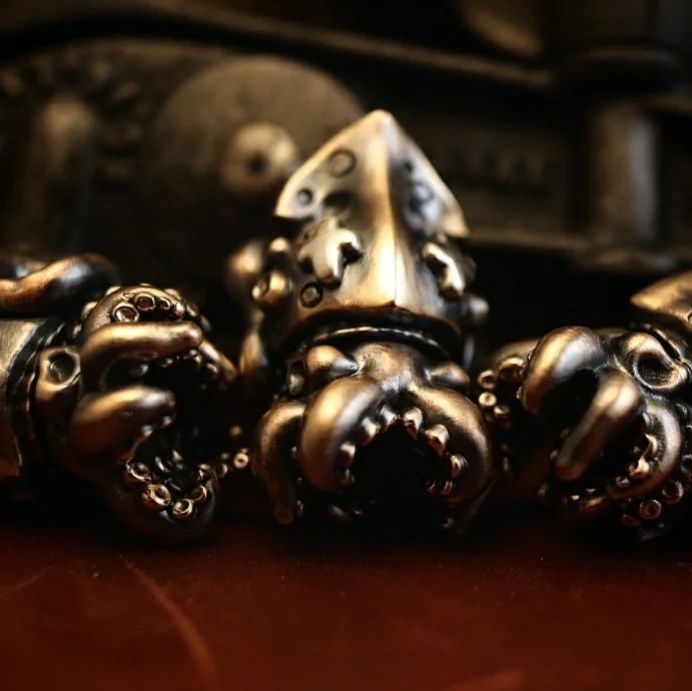Phase objects Dwellers Silver Brass Custom Beads Knife lanyard beads